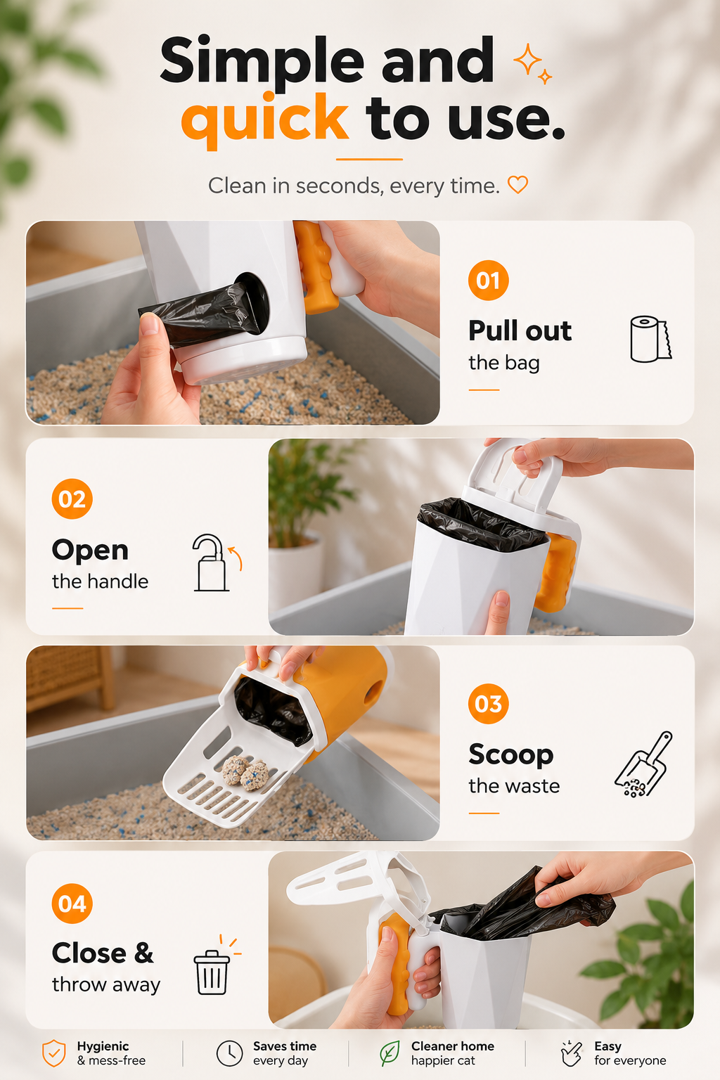 Pawprints Litter Box Scoop