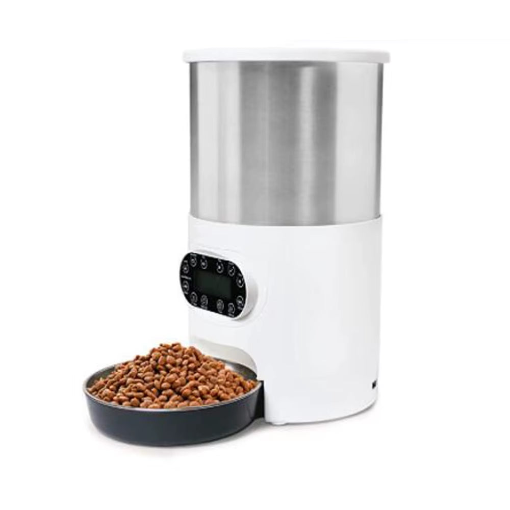 Revolutionary Smart APP Pet Feeder: Automatic Stainless Steel Dispenser for Cats and Dogs with Voice Recording and Timed Feeding